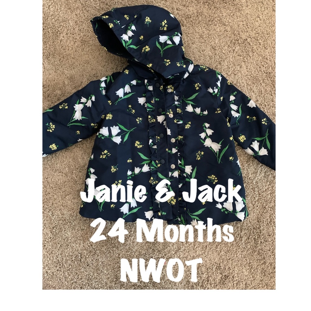 Janie and Jack raincoat with sundress
